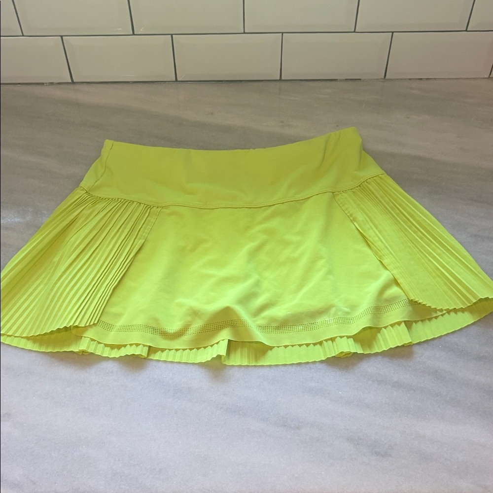 Lucky in Love Vibrant Yellow Tennis Skirt